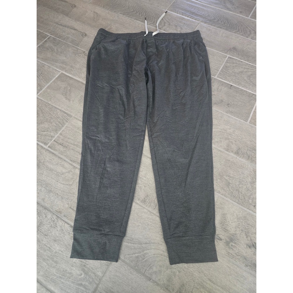 True Classic Mens Dark Gray Heathered Jogger Pants XXL‎ Drawstring Pockets